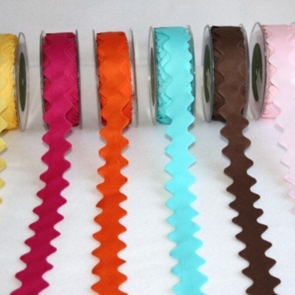 Grosgrain Ric Rac Bundle 18 yards  ASSORTED COLORS