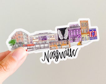 Nashville Tennessee Skyline/landmark sticker
