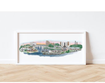 Shore Drive Virginia Beach Skyline Print