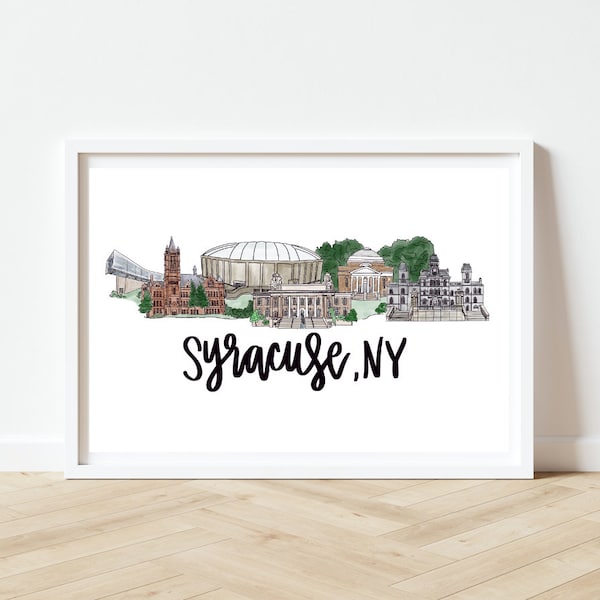 Syracuse, NY Skyline Print