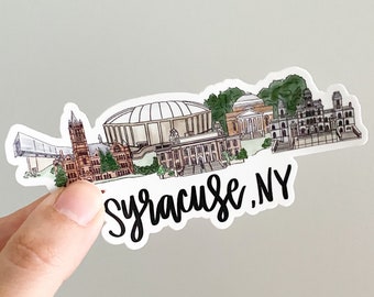Syracuse NY (New York) Skyline/landmark sticker
