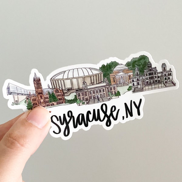 Syracuse NY (New York) Skyline/landmark sticker