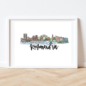 Richmond, VA Skyline Print