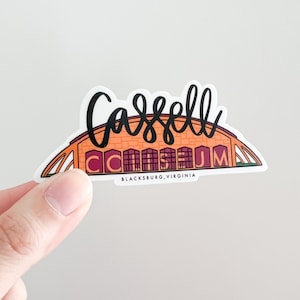 Blacksburg Virginia Basketball Stadium sticker
