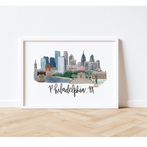 Philadelphia,PA Skyline Print