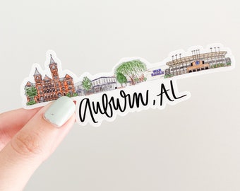 Auburn Alabama Skyline/landmark sticker