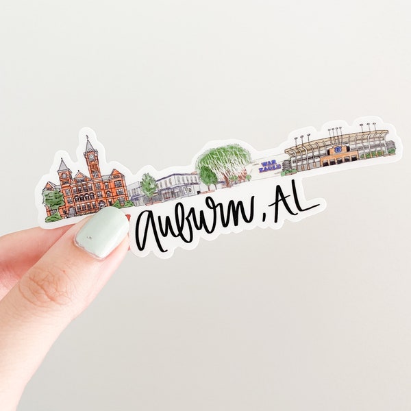 Auburn Alabama Skyline/landmark sticker