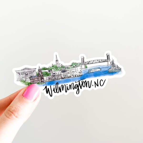 Wilmington NC Skyline sticker