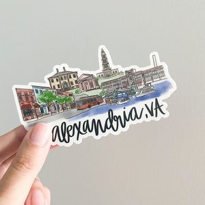 Alexandria DC Virginia Skyline/landmark sticker