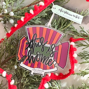 This is home - Blacksburg Virginia (Virginia tech) acrylic stadium ornament