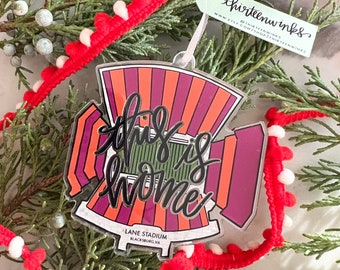 This is home - Blacksburg Virginia (Virginia tech) acrylic stadium ornament