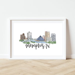 Memphis, TN Skyline Print