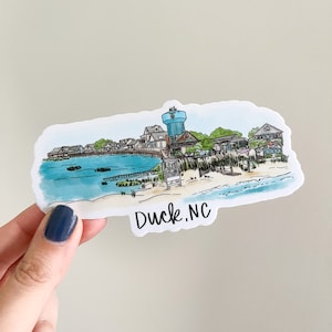 Duck, NC North Carolina Skyline/landmark sticker