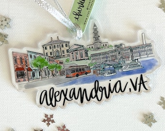 Adorno acrílico de Alexandria, VA (Virginia)