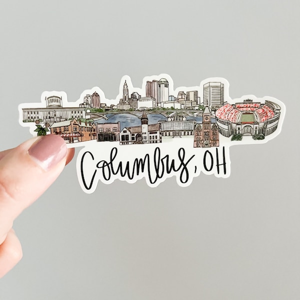 Columbus, OH - OSU Skyline sticker