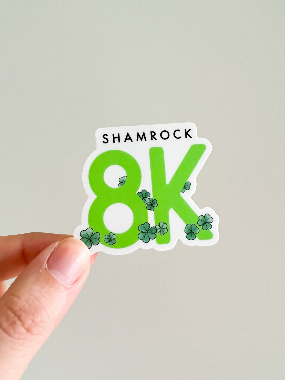Shamrock 8k Race Sticker Virginia Beach Runner Sticker Etsy