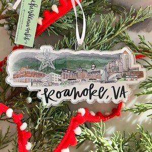 Roanoke (Virginia) acrylic ornament