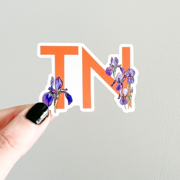 TN - Tennessee state flower sticker - Iris