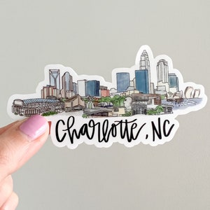 Charlotte,NC Skyline sticker