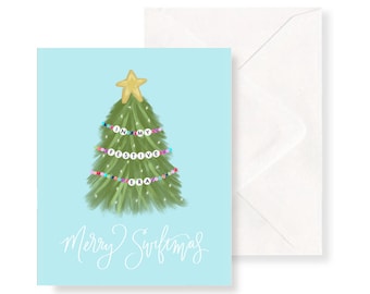 In my Festive Era - Merry Swiftmas - Christmas Notecard