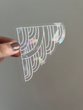 Art Deco corner design sticker suncatcher