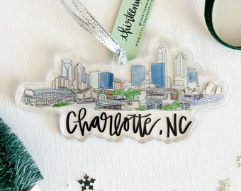 Charlotte,NC  acrylic ornament