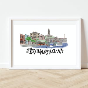 Skyline-afdruk Alexandria VA