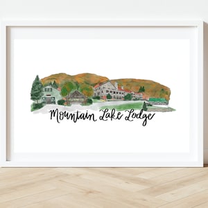 Mountain Lake Lodge, Virginie, Virginie Impression artistique