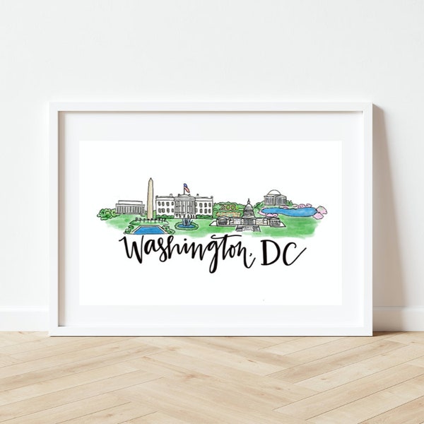 Washington DC Skyline Print