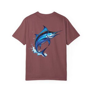 Fishing Lover&#39;s Unisex T-Shirt with Vibrant Marlin Design | Gift for Anglers, Fishing Apparel, Ocean Adventure, Birthday Present, Cool Tee