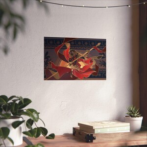 Mydei HSR Matte Poster 11&quot; x 17&quot;| Honkai Star Rail Namecard Style Art Print, Amphoreus Subtle Fan-Drawn Papercraft Art Neuveau Mydeimos