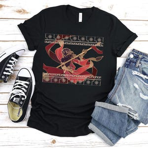 HSR Mydei Unisex Jersey Tee Amphoreus Themed Honkai Sternschiene Dezenter Fan-gezeichnet Papercraft Art Neuveau Style Mydeimos Streetwear T-Shirt