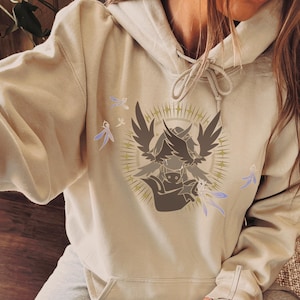 Harmony Sunday Ultimate Hoodie Honkai Star Rail Subtle Sweater Subtle Anime Silhouette Papercutting Style Illustration Streetwear Sweatshirt