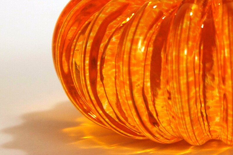 Mini Glass Pumpkins | Etsy