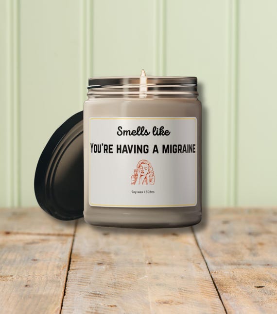 Funny Migraine Gift Candle, Health Gift, Headache Candle Gift, Home Fragrance,  Gift for Migraine Patients