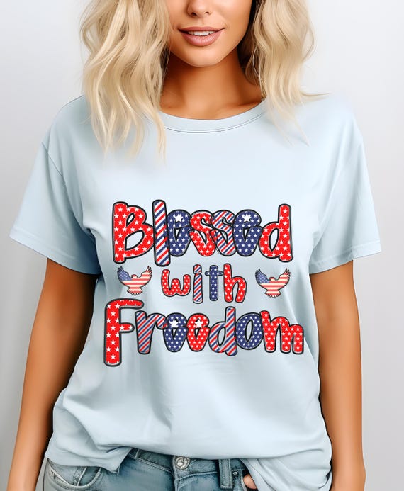 Fourth of July Shirt, Patriotic T-Shirt, American Freedom T-Shirt, Patriotic Holiday Shirt, Summer American Shirt