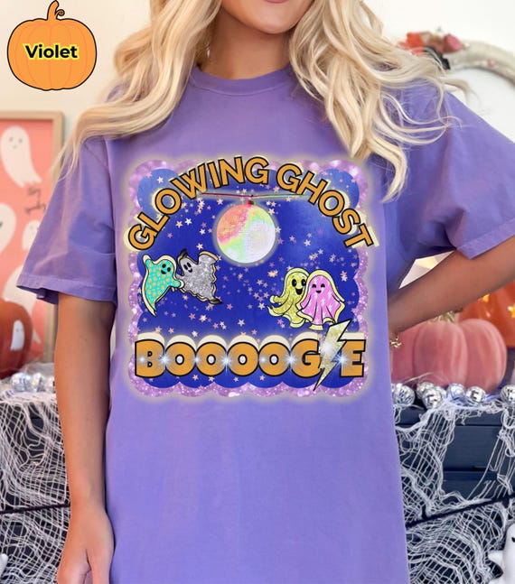 Ghost Dance Shirt, Halloween Dance Tee, Cute Comfort Colors 1717 Ghost Shirt,  Spooky Ghost Halloween Party Shirt
