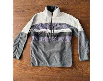 fleecetrui met kleurvlakken, medium Mountain Scene 'Winter Park'-sweater