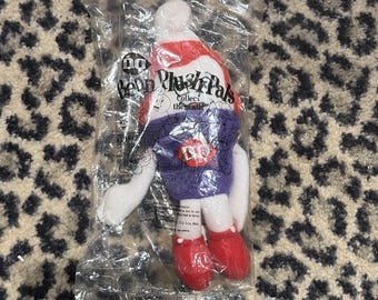 Peluche vintage Dairy Queen Bean Pals del 1999, a tema gelato, nuovo nella confezione originale, DQ 7"
