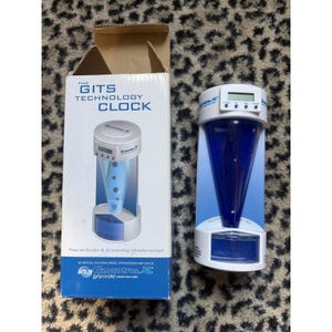 2001 Pfizer Glucotrol XL GITS Technology Desk Clock Promo Liquid Motion Untested