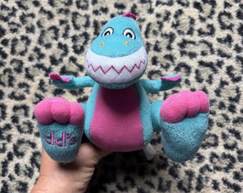 Peluche de dinosaurio Dino, juguete de peluche dd's DISCOUNTS, promoción Aqua Pink