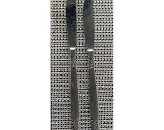 Cuchillo de mesa Riviera Modern Flower Solid RIF12 de acero inoxidable - Lote de 2, Japón