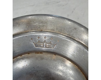 Tapa de metal vintage para olla de 25 cm (10"), tapa de repuesto con logotipo de corona, utensilios de cocina de aluminio.