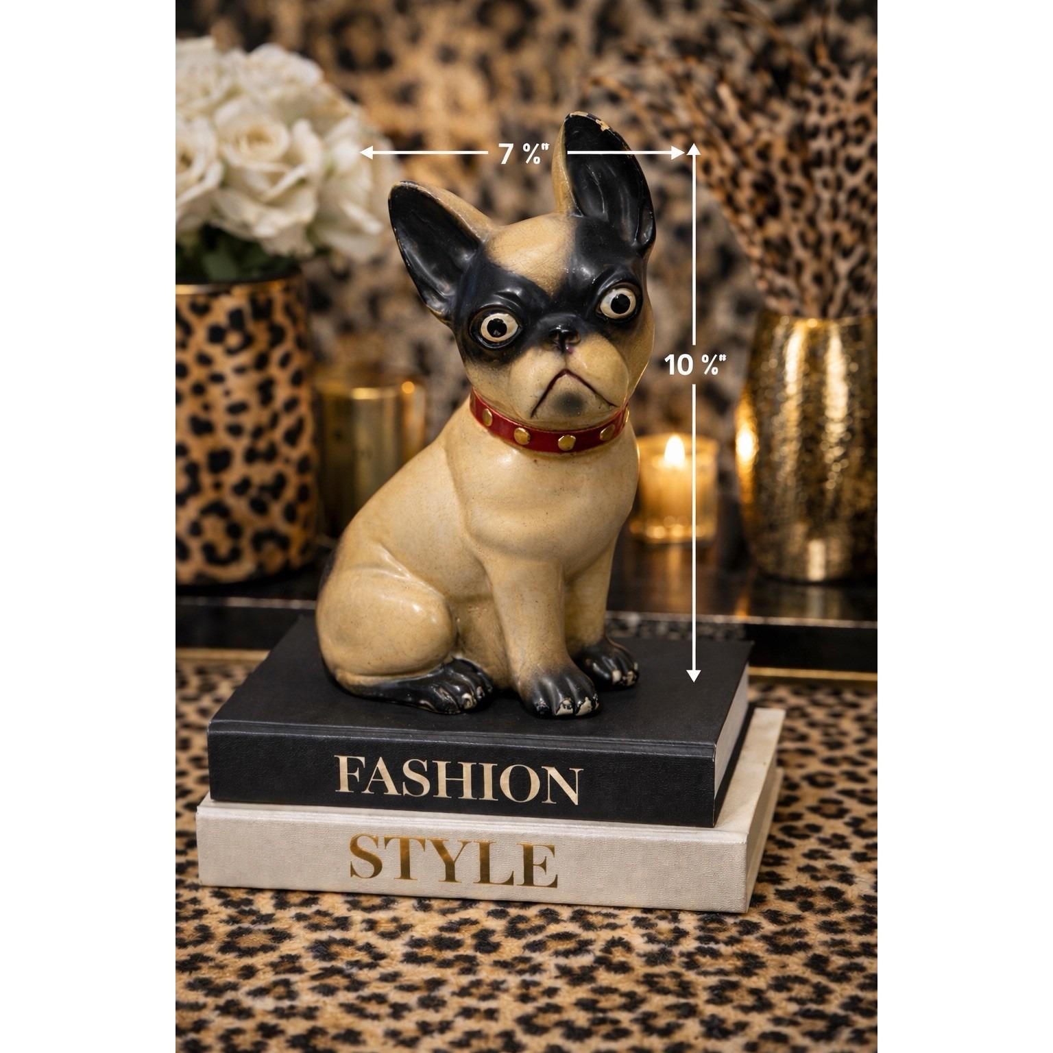 Chalkware French Bulldog Figurine - Etsy