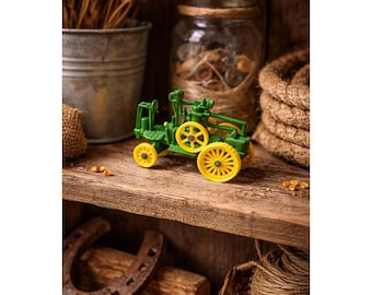 ERTL John Deere 1892 Froelich Tractor, Grün Gelb, 1/64 - Bauernhof Landwirtschaft