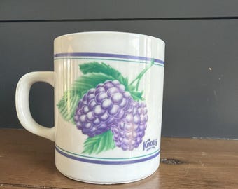 Tazza da caffè/tè souvenir della fattoria di frutti di bosco KNOTT'S, uva californiana da viaggio
