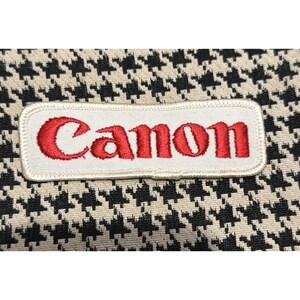 Parche bordado para coser con letras rojas - Canon (cámaras) 4" Publicidad