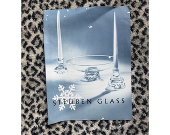 Steuben Glass Advertising Brochure Catalog Corning NY MCM Crystal Art Ephemera