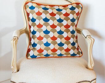Housse de coussin 60x60 cm SHELL gris Perle