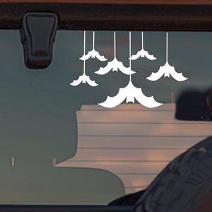 Spooky Bats Vinyl Car Decal – Halloween Sticker for Window, Laptop, or Bumper